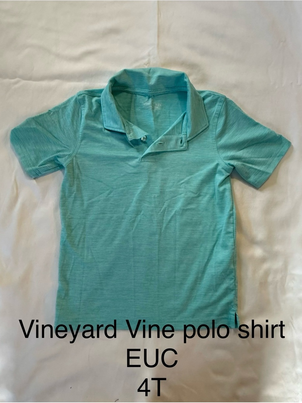 Vineyard Vines Aqua Blue Short-Sleeve Polo